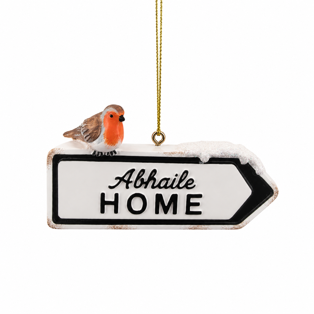 The "Abhaile Road Sign" Decoration
