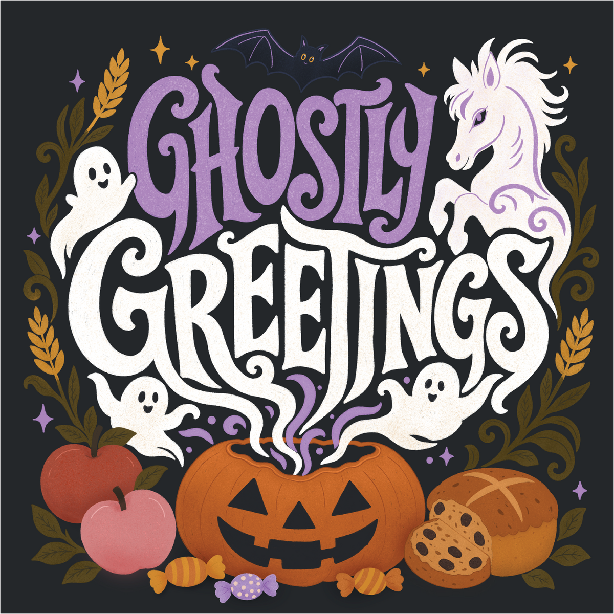 Paddybox - Ghostly Greetings Card