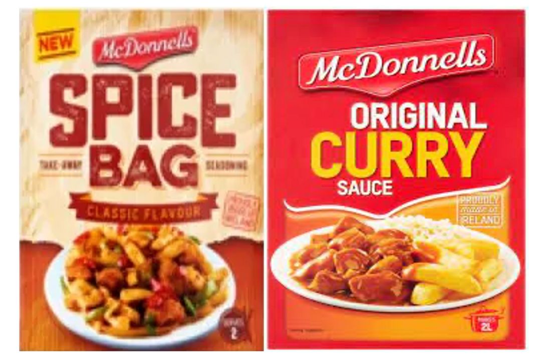 McDonnells Curry sauce & McDonnells Spice Bag Mix