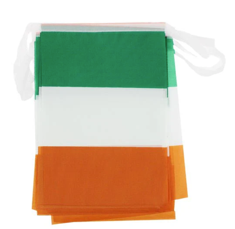 Paddy's Day Tricolour Flag Bunting 3.6 metres