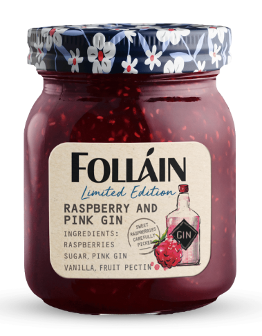 Follain Limited Edition Raspberry and Pink Gin Jam 370g