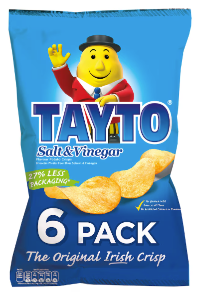 Tayto - Salt & Vinegar 6 Pack