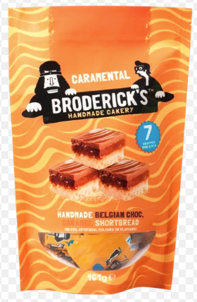 Broderick's Belgian Chocolate Caramel Shortbread 7 pack (161g)
