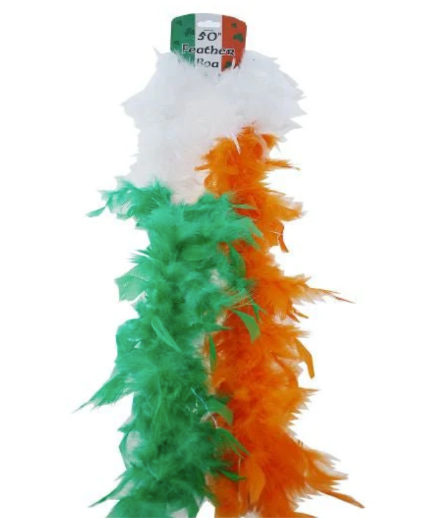 Paddy's  Day Irish Tricolor Feather Boa