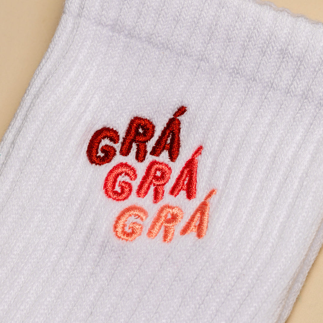 Grá - Full Length Crew Socks - PaddySox