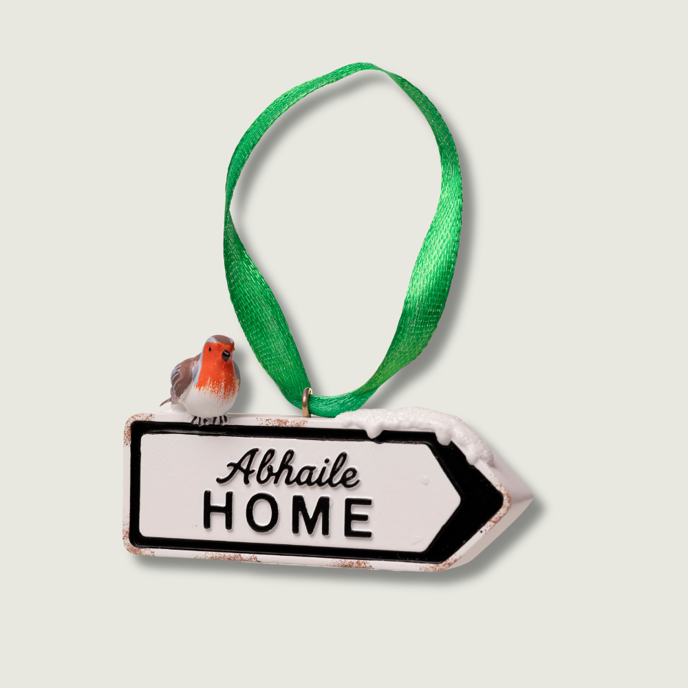The "Abhaile Road Sign" Decoration