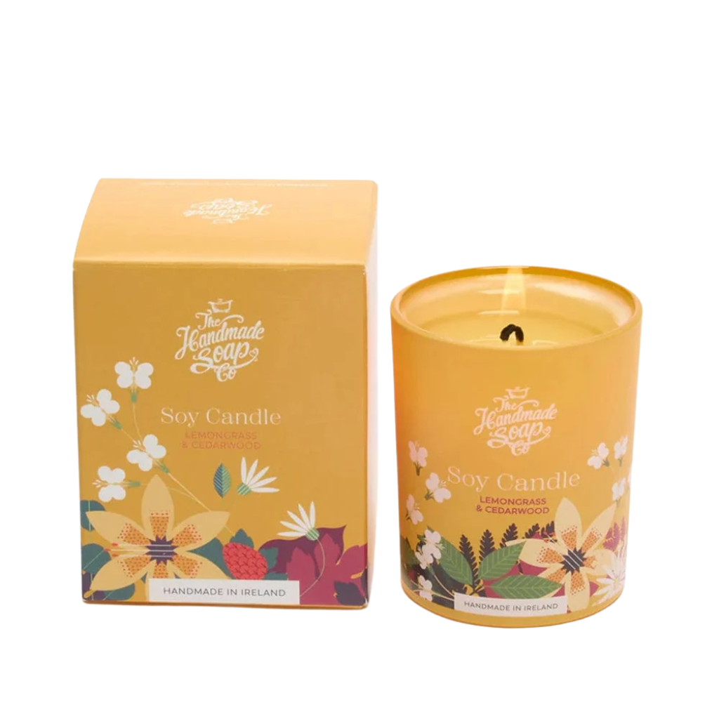 The Handmade Soap Company Soy Candle- Lemongrass & Cedarwood 70g
