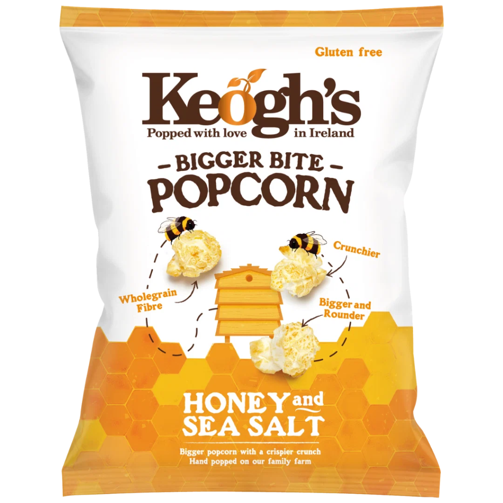 Keoghs honey and sea salt popcorn 90g