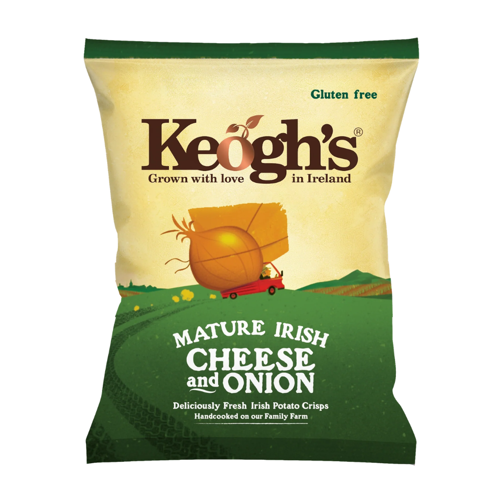 Keoghs Cheese and Onions Crisps 125g