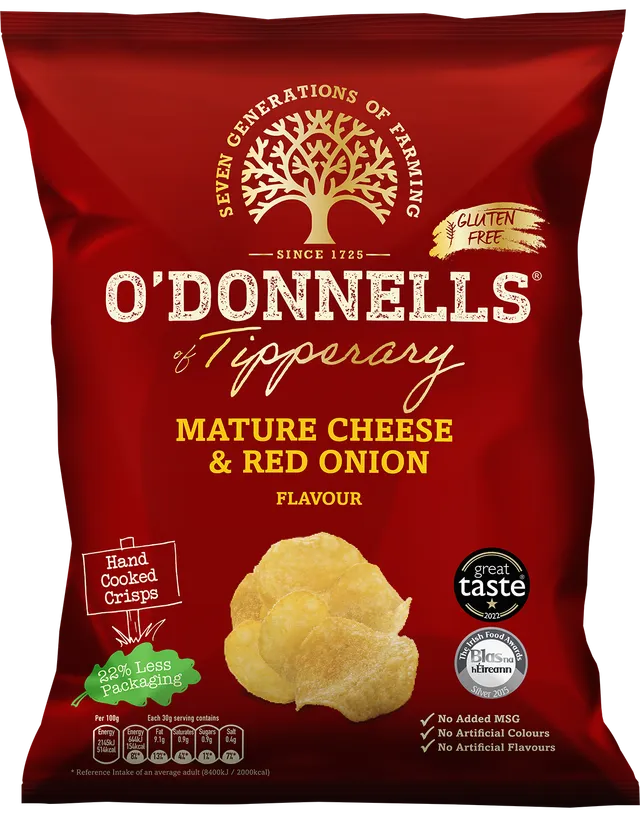 O'Donnells Mature cheese & Red Onion