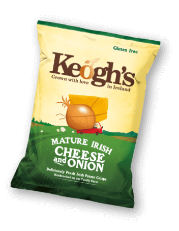 Keoghs Cheese and Onions Crisps 125g