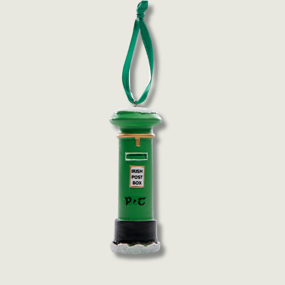 The Irish Post Box Christmas Tree Decoration