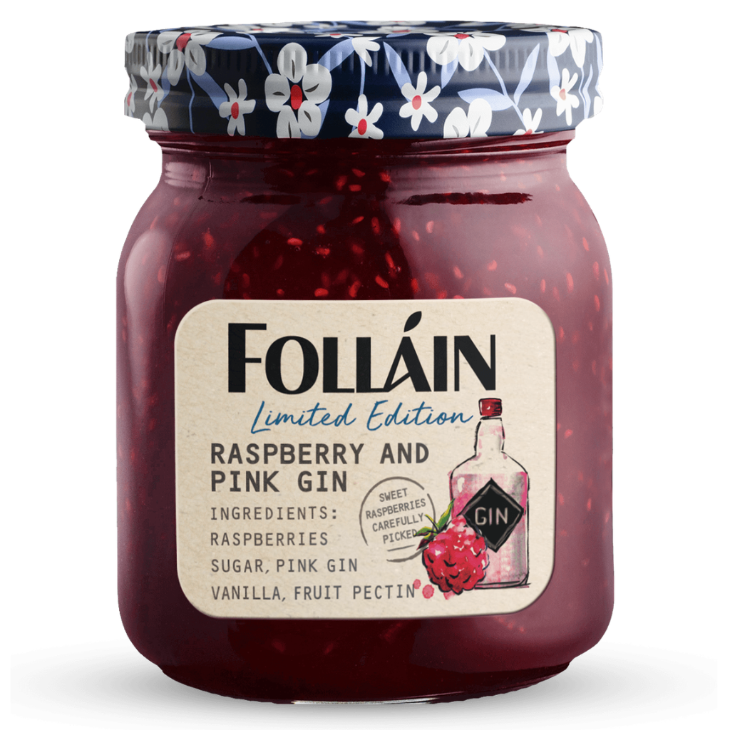 Follain Limited Edition Raspberry and Pink Gin Jam 370g