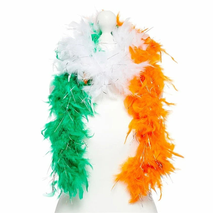 Paddy's  Day Irish Tricolor Feather Boa