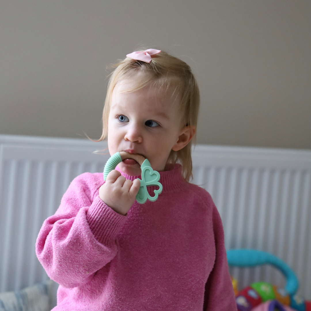 Shamrock Baby Teething Ring