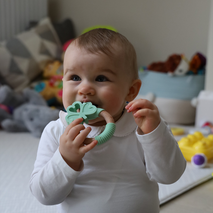 Shamrock Baby Teething Ring